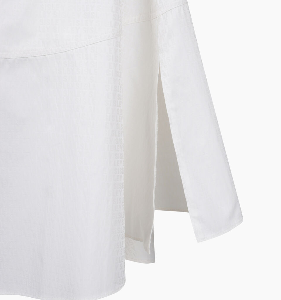 Light beige skirt with jacquard motif - sisley k women - White | Sisley K image number 3